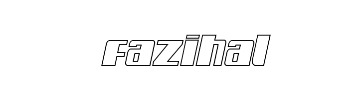 Galactic Storm Outline Italic  Free Fonts Download