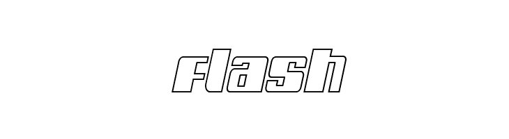 Galactic Storm Outline Italic  Free Fonts Download