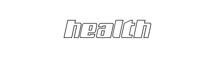 Galactic Storm Outline Italic  Free Fonts Download