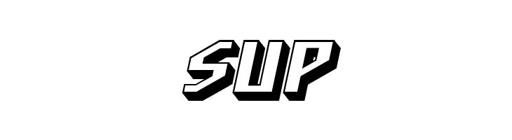 SUP SF Funk Master Oblique Font
