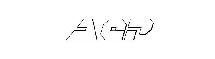 Trigger Man 3D Italic  Free Fonts Download