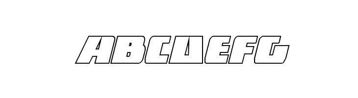 Dark Alliance Outline Italic  Free Fonts Download