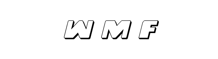 Dark Alliance 3D Italic  Free Fonts Download