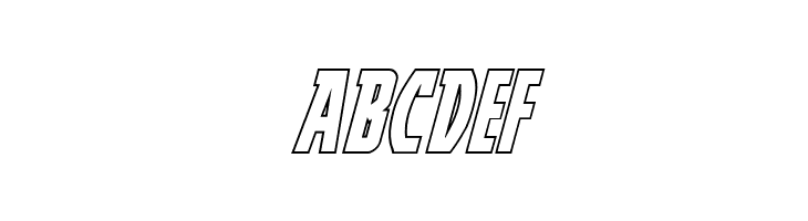 Prowler Outline Italic  Free Fonts Download