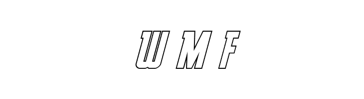 Prowler Outline Italic  Free Fonts Download