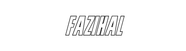 Prowler Outline Italic  Free Fonts Download