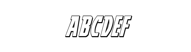 Prowler 3D Italic  Free Fonts Download