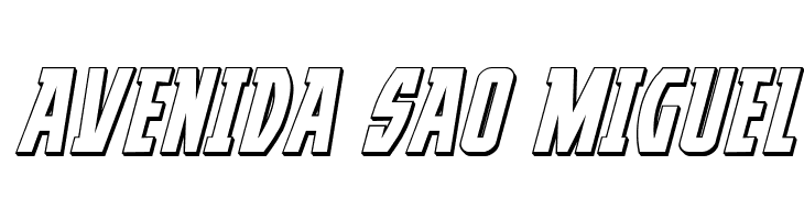 Prowler 3D Italic  Free Fonts Download