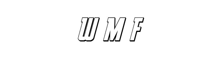 Prowler 3D Italic  Free Fonts Download