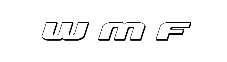 Iapetus 3D Italic  Free Fonts Download