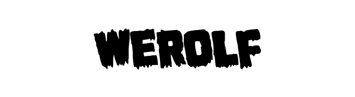 werolf Marsh Thing Rotated Font