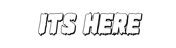 Marsh Thing 3D Italic  Free Fonts Download