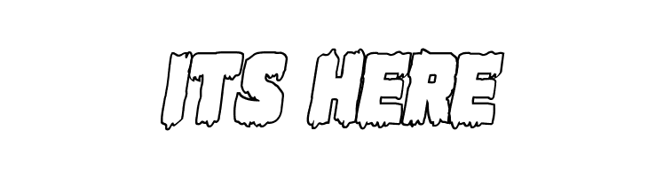 Marsh Thing Outline Italic  Free Fonts Download