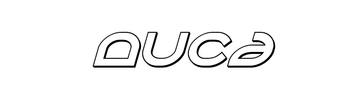 Aetherfox 3D Italic  Free Fonts Download