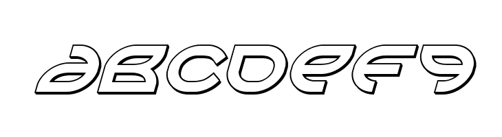 Aetherfox 3D Italic  Free Fonts Download