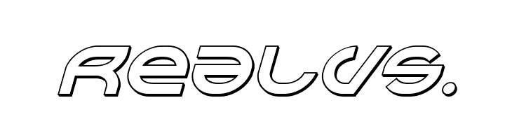 Aetherfox 3D Italic  Free Fonts Download