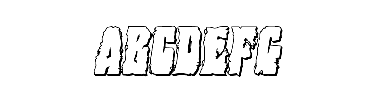 Bog Beast 3D Italic  Free Fonts Download