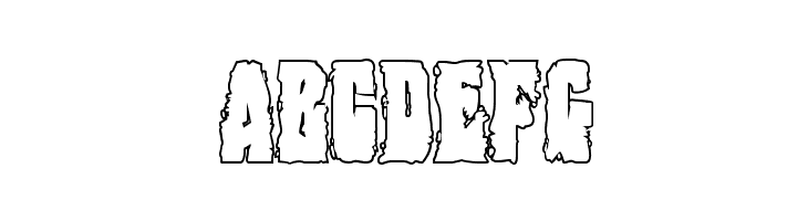 Bog Beast Outline  Free Fonts Download