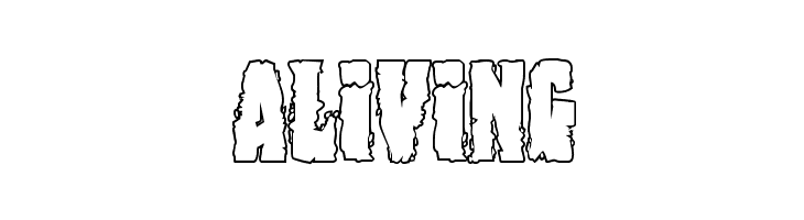 Bog Beast Outline  Free Fonts Download