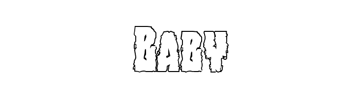 Bog Beast Outline  Free Fonts Download