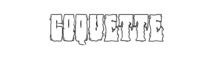 Bog Beast Outline  Free Fonts Download
