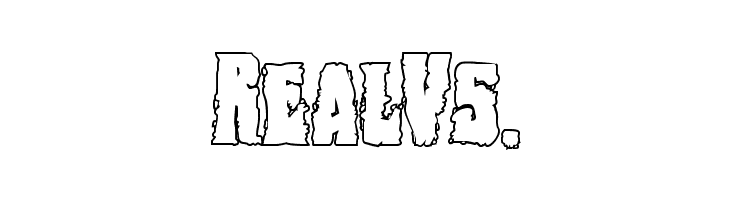 Bog Beast Outline  Free Fonts Download