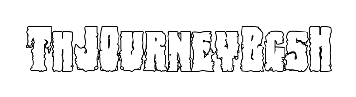 Bog Beast Outline  Free Fonts Download