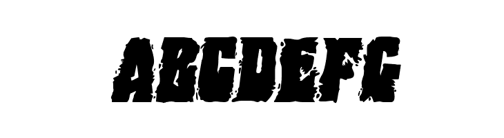 Bog Beast Expanded Italic  Free Fonts Download