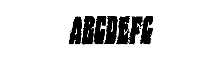 Bog Beast Condensed Italic  Free Fonts Download