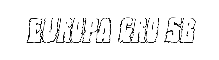 Bog Beast Outline Italic  Free Fonts Download