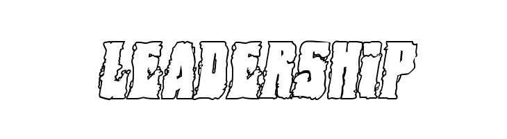 Bog Beast Outline Italic  Free Fonts Download