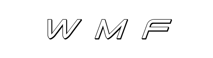 Tele-Marines 3D Italic  Free Fonts Download
