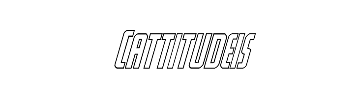 Watchtower Outline Italic  Free Fonts Download