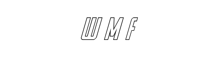 Watchtower Outline Italic  Free Fonts Download