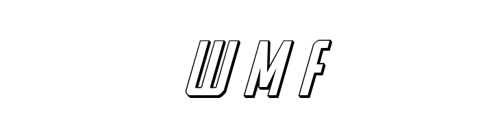 Watchtower 3D Italic  Free Fonts Download
