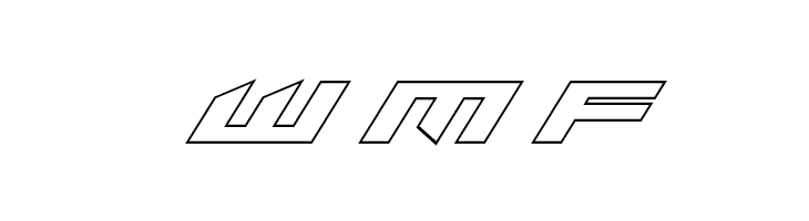 Tarrget Outline Italic  Free Fonts Download