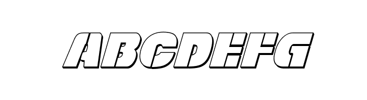 Freedom Fighter 3D Italic  Free Fonts Download