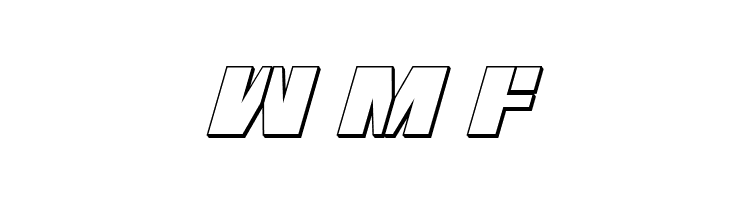 Freedom Fighter 3D Italic  Free Fonts Download