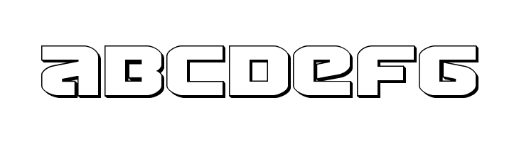 Terran 3D Regular  Free Fonts Download