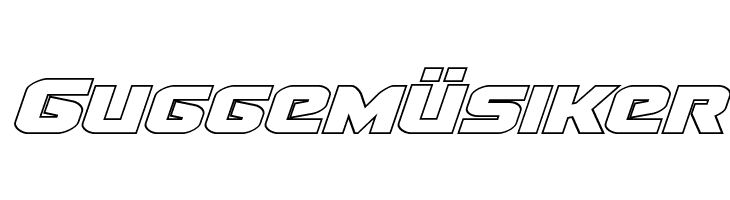 Terran Outline Italic  Free Fonts Download