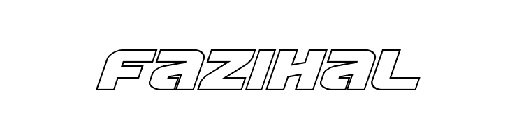 Terran Outline Italic  Free Fonts Download