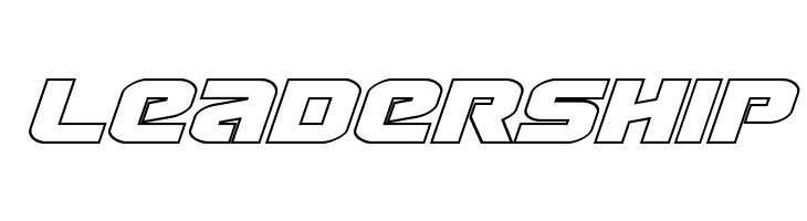 Terran Outline Italic  Free Fonts Download