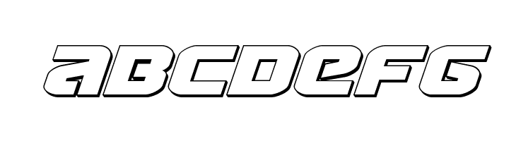 Terran 3D Italic  Free Fonts Download