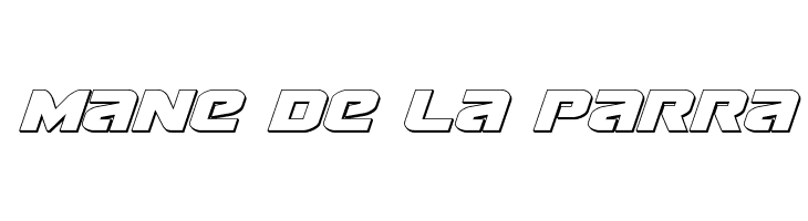 Terran 3D Italic  Free Fonts Download