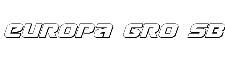 Terran 3D Italic  Free Fonts Download