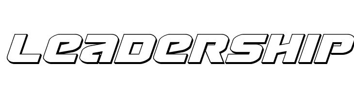 Terran 3D Italic  Free Fonts Download