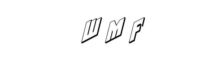 Galaxy Force 3D Italic  Free Fonts Download