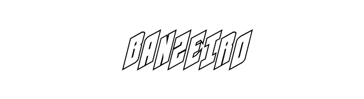 Galaxy Force Outline Italic  Free Fonts Download