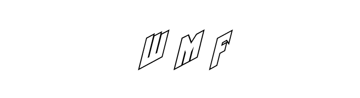 Galaxy Force Outline Italic  Free Fonts Download