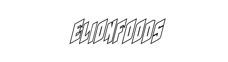 Galaxy Force Outline Italic  Free Fonts Download